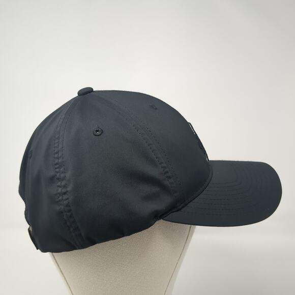 Letter H Logo Strapback Hat Black One Size Adjustable Embroidered Hooey - Picture 5 of 9